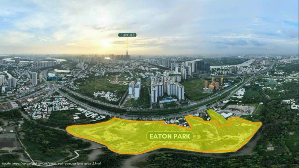 Vị trí dự án Eaton Park Mai Chí Thọ