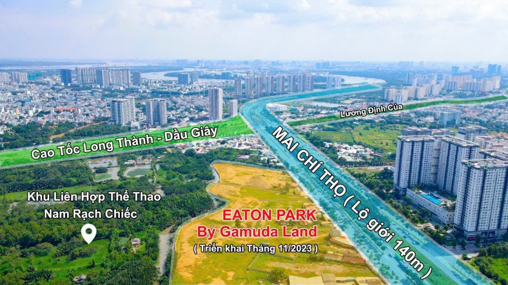 Vị  trí dự án Eaton Park Mai Chí Thọ