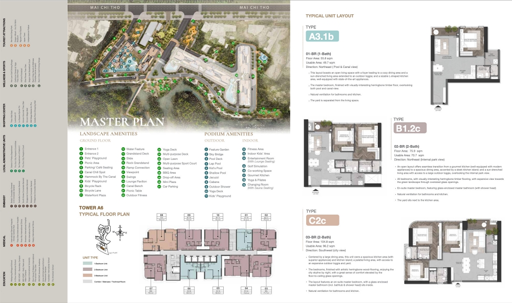 Mặt bằng dự án căn hộ Eaton Park Quận 2