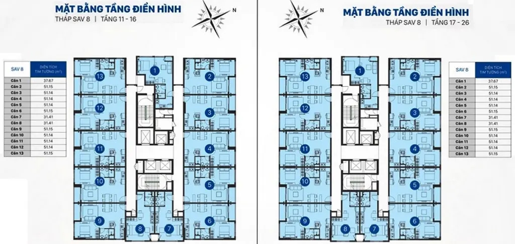 Mặt officetel Tháp 8 The Sun Avenue