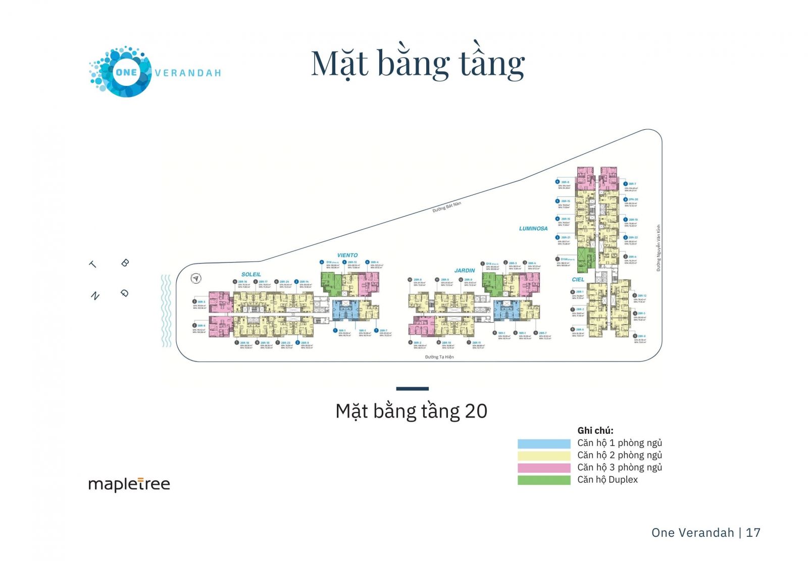 Mặt bằng One Verandah tầng 20